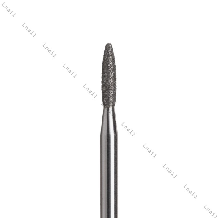 Diamantfräser Flamme Ø2,1 mm Blauer Ring AL 8,0 mm