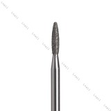 Fresa Diamante Fiamma Ø2,1 mm Anello Blu LL 8,0 mm