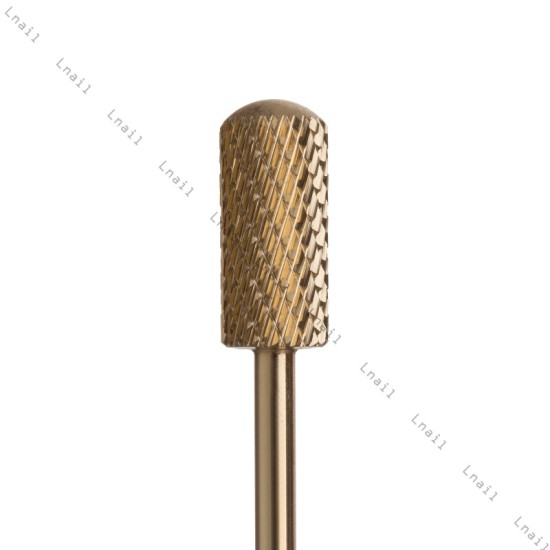 Hartmetall Zylinder 6,0 mm Mittel Gold Kreuzverzahnung AL 14,0 mm