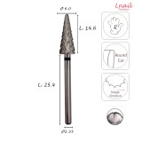 Fresa Carburo 6,0mm Extra Gruesa Super Cut