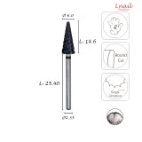 Fresa Carburo 6,0mm Extra Grossa Taglio Incrociato DLC AL 14,6mm