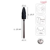 Fresa Fiamma 6,0mm Extra Grossa Taglio Incrociato DLC AL 16,0mm L/R