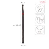 Fresa Bola 2,3mm Fina Corte Cruzado LT 2,3mm