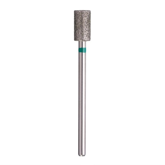 Diamond Bit Cylinder Ø5.0mm Green Ring – Nail Drill Bit
