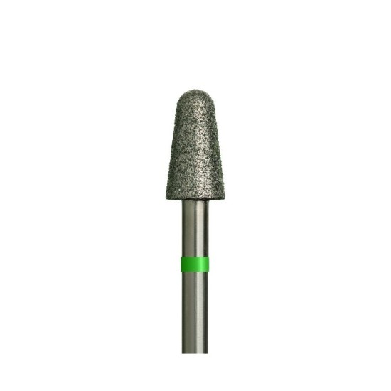 Diamond Bit Cone Ø5.0mm Green Ring – Nail Drill Bit