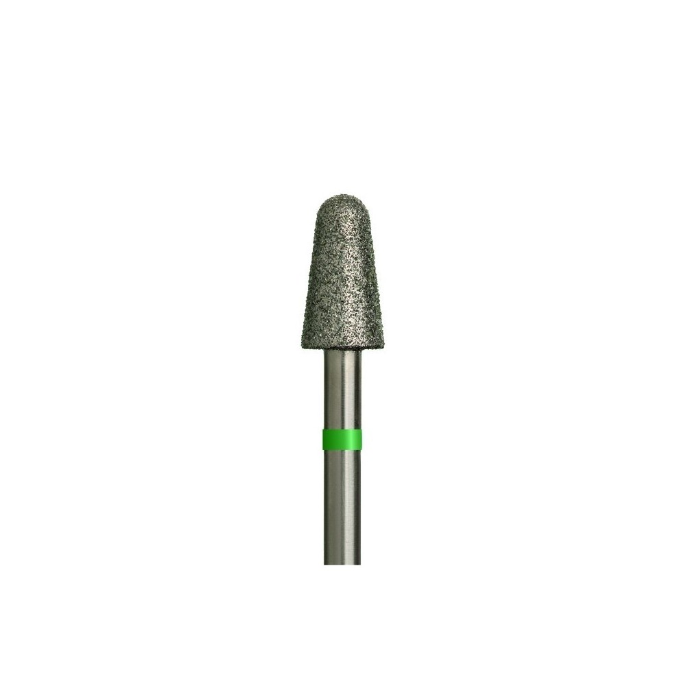 Diamond Bit Cone Ø5.0mm Green Ring – Nail Drill Bit