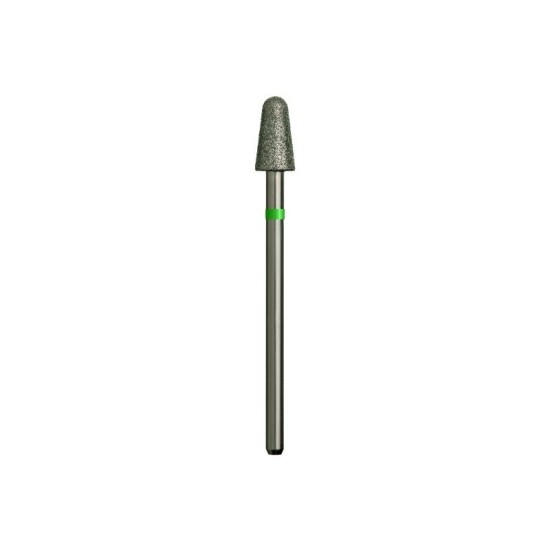 Diamond Bit Cone Ø5.0mm Green Ring – Nail Drill Bit