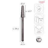 Hartmetall Konus 4,0 mm Extra Grob Kreuzverzahnung AL 12,7 mm