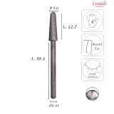 Carbide Cone Bit 4.0mm Coarse Cross Cut WL 12.7mm