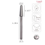 Fresa Cono 4,0mm Media Taglio Incrociato LL 12,7mm
