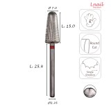 Hartmetall Volcano 7,0 mm Fein Längsverzahnung AL 15,0 mm