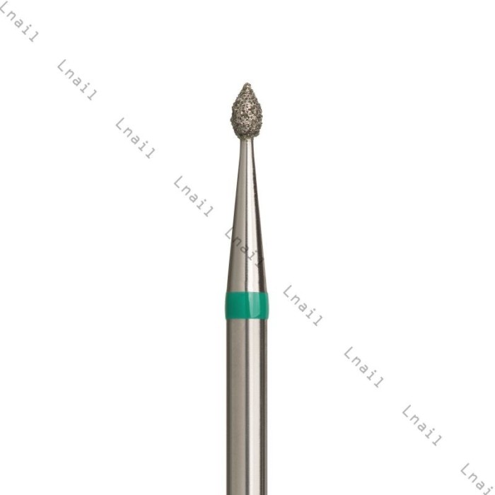 Diamond Bit Bud Ø1.6mm Green Ring – Nail Drill Bit