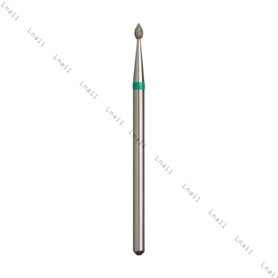 Diamond Bit Bud Ø1.6mm Green Ring – Nail Drill Bit