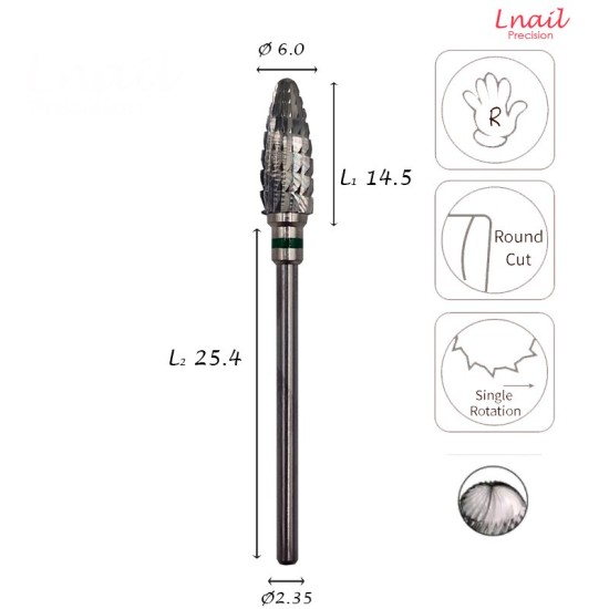 Fresa Maíz 6,0mm Gruesa Corte Longitudinal LT 14,5mm