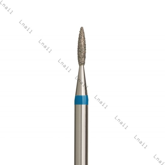 Diamantfräser Flamme Ø1,4mm Blauer Ring AL 6,0mm