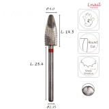 Hartmetall Typhoon 6,0 mm Fein Längsverzahnung AL 14,5 mm