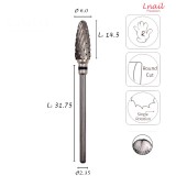 Fresa Mais 6,0mm Extra Grossa Taglio Incrociato LL 14,5mm