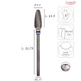 Hartmetall Mais 6,0 mm Mittel Kreuzverzahnung AL 14,5 mm