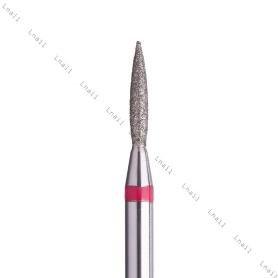 Fresa Diamante Llama Ø1,4mm Anillo Rojo LT 8,0mm