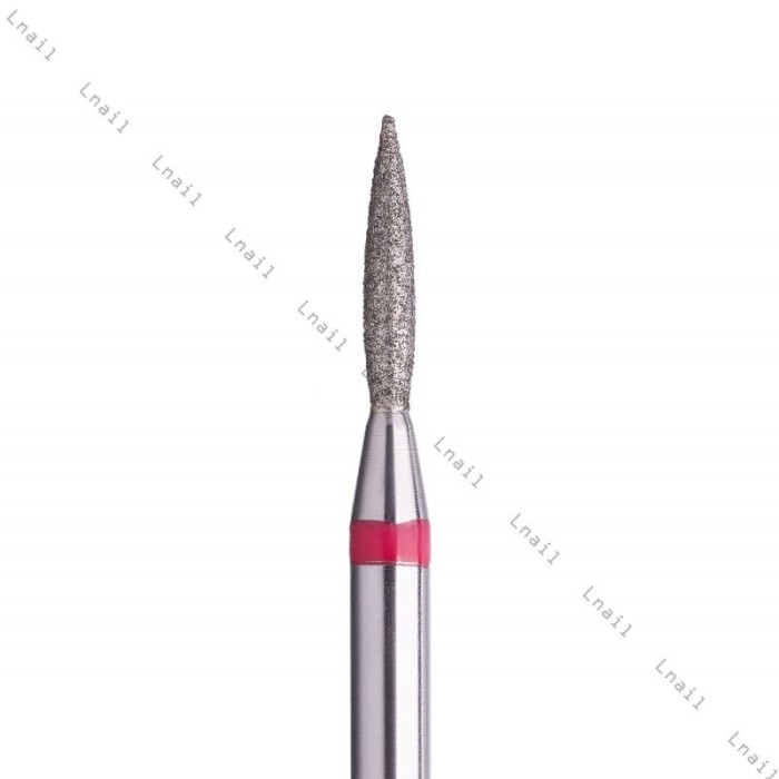 Fresa Diamante Llama Ø1,4mm Anillo Rojo LT 8,0mm