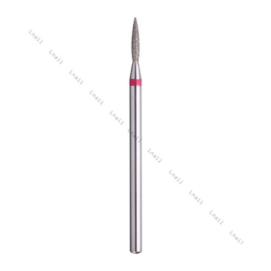 Diamantfräser Flamme Ø1,4mm Roter Ring AL 8,0mm