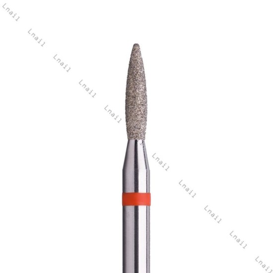 Fresa Diamante Fiamma Ø1,8mm Anello Rosso LL 8,0mm