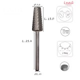 Fresa Cono 7,0mm Media Corte Cruzado LT 15,0mm L/R