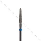 Fresa Diamante Cono Ø2,1mm Anello Blu LL 10,0mm