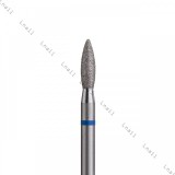 Diamantfräser Flamme Ø2,5mm Blauer Ring AL 8,0mm