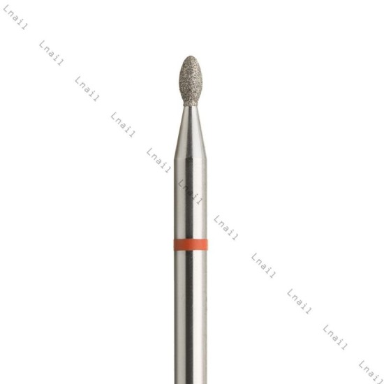 Fresa Diamante Oliva Ø1,6mm Anello Rosso LL 3,4mm