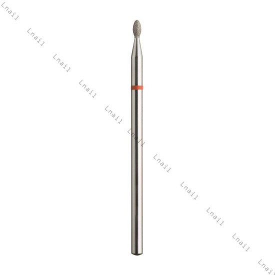 Fresa Diamante Oliva Ø1,6mm Anillo Rojo LT 3,4mm