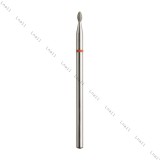 Fresa Diamante Oliva Ø1,6mm Anello Rosso LL 3,4mm