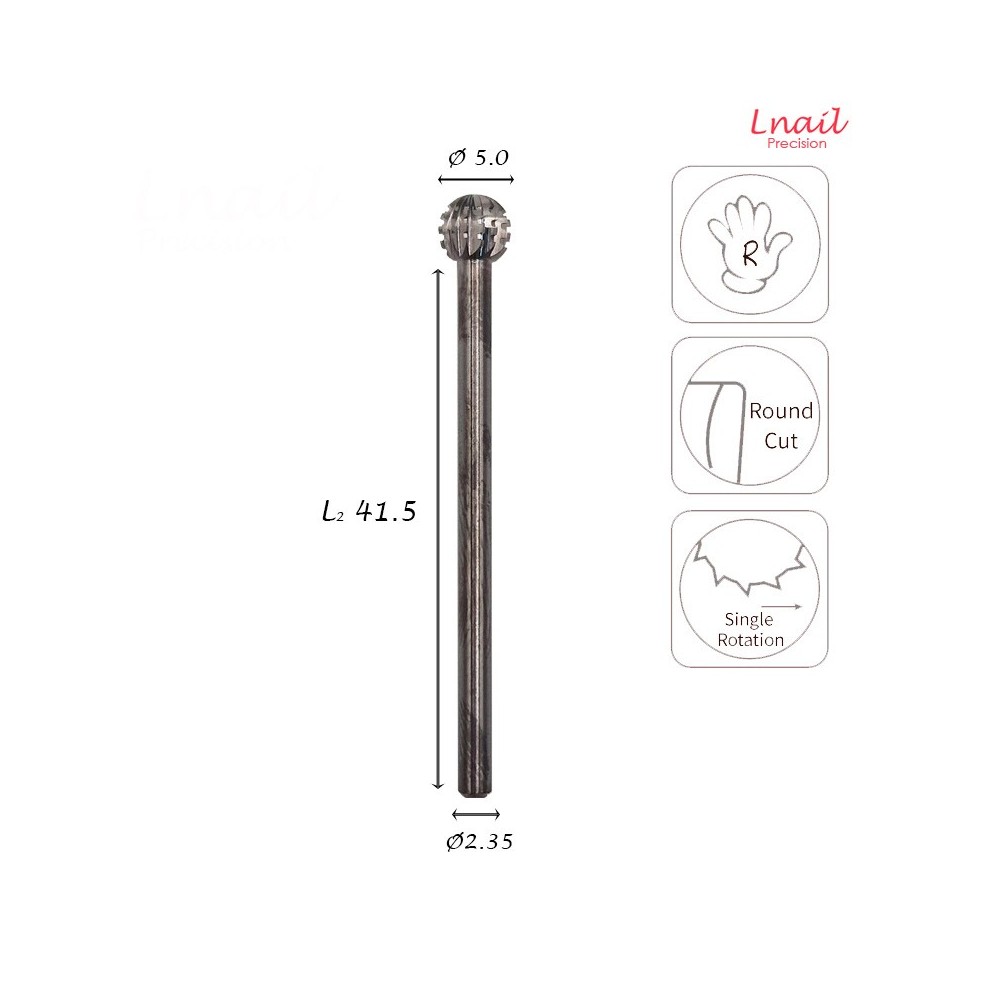 Hartmetall Kugel 5,0 mm Kreuzverzahnung AL 5,0 mm