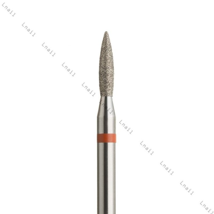 Diamantfräser Flamme Ø1,8mm Roter Ring AL 8,0mm