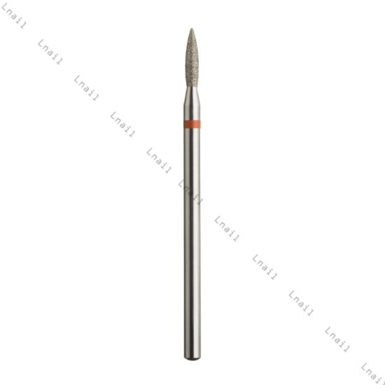 Diamantfräser Flamme Ø1,8mm Roter Ring AL 8,0mm