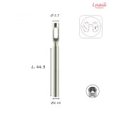 Hartmetall Hohlfräser 2,7 mm L/R