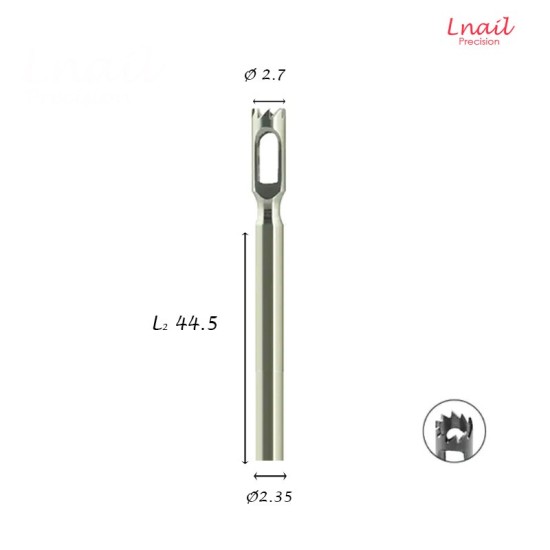 Hartmetall Hohlfräser Gezahnt 2,7 mm