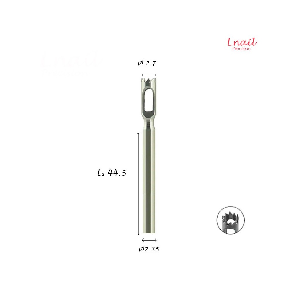 Hartmetall Hohlfräser Gezahnt 2,7 mm