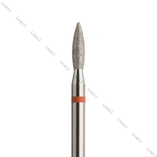 Fresa Diamante Llama Ø2,1mm Anillo Rojo LT 8,0mm