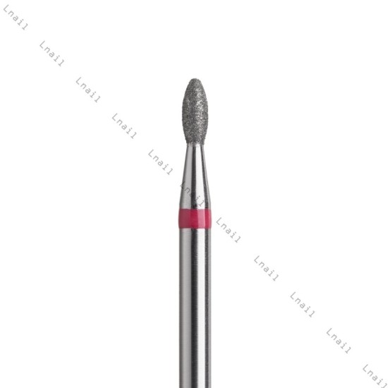 Fresa Diamante Oliva Ø2,1mm Anello Rosso LL 5,0mm