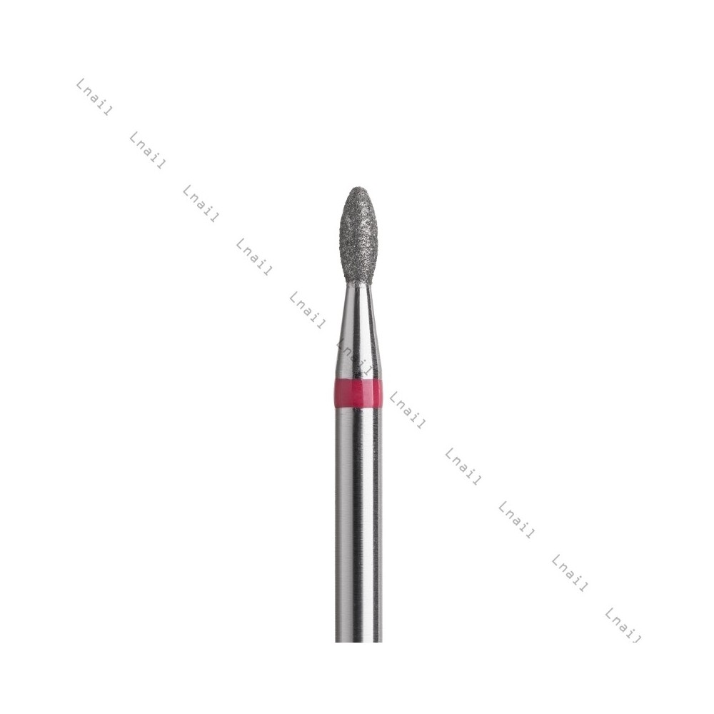 Fresa Diamante Oliva Ø2,1mm Anello Rosso LL 5,0mm