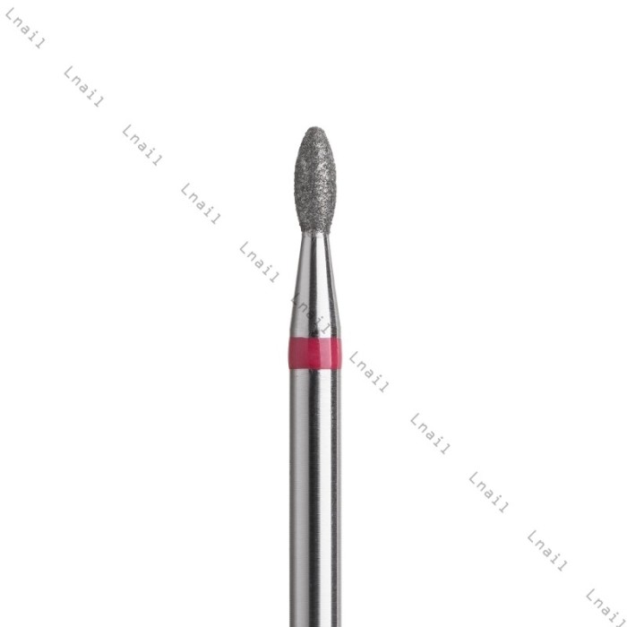 Fresa Diamante Oliva Ø2,1mm Anello Rosso LL 5,0mm