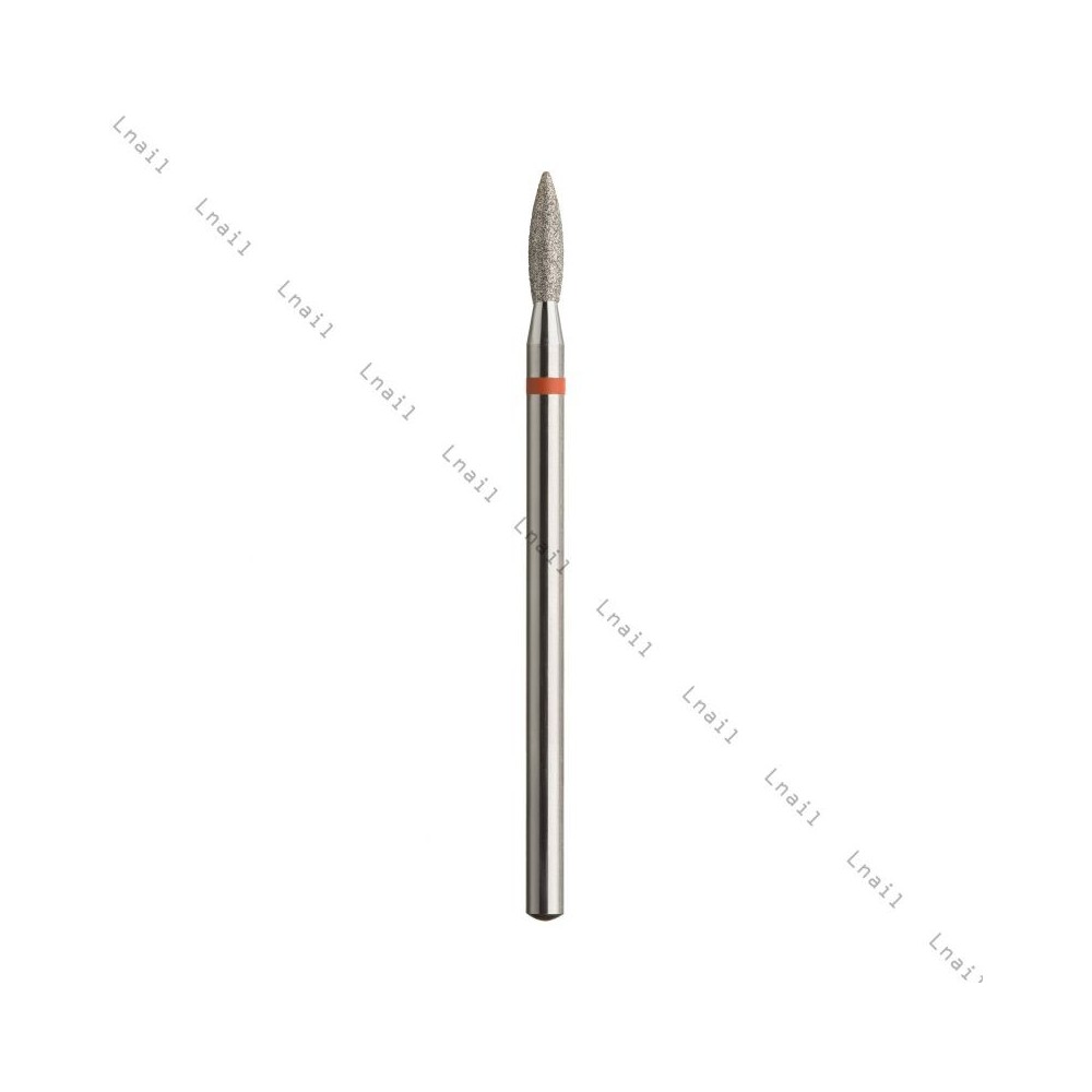 Fresa Diamante Oliva Ø2,1mm Anillo Rojo LT 5,0mm