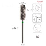 Fresa Cilindro 8,0mm Gruesa Corte Cruzado LT 21,0mm