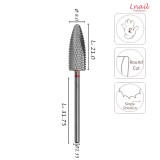 Fresa Fiamma 8,0mm Fine Taglio Incrociato LL 21,0mm