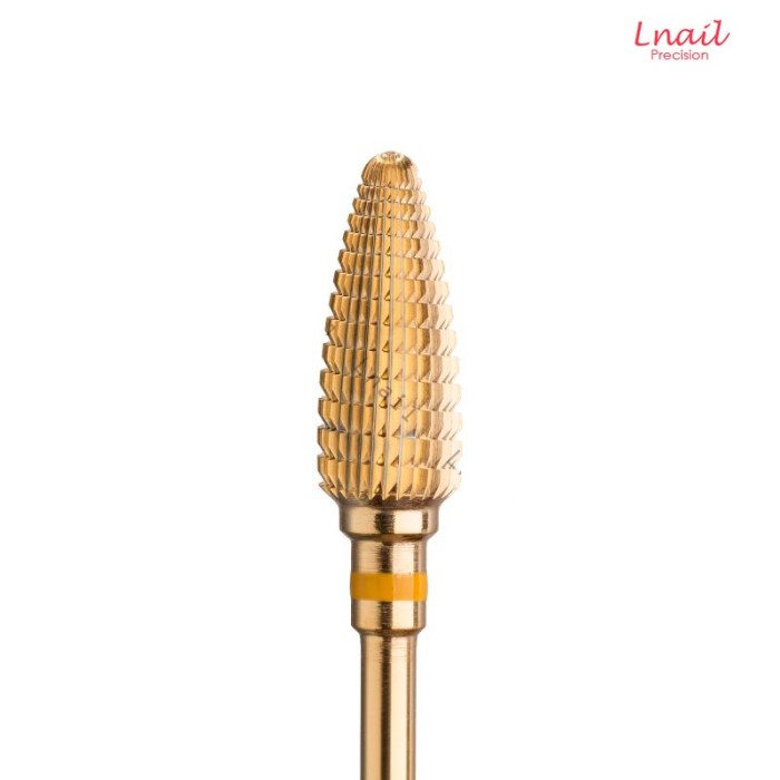 Hartmetall Mais 6,0 mm Extra Fein Gold Längsverzahnung AL 14,5 mm