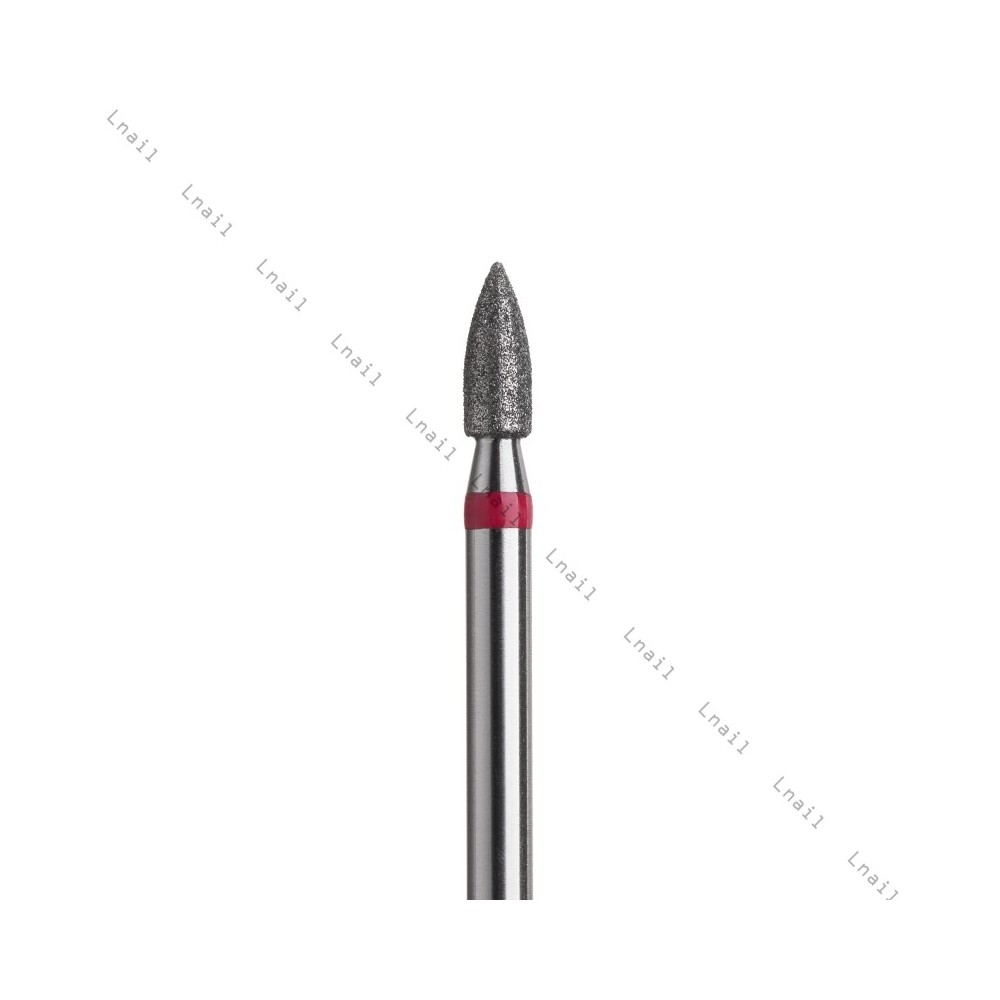 Fresa Diamante Bullet Ø2,3mm Anillo Rojo LT 6,0mm