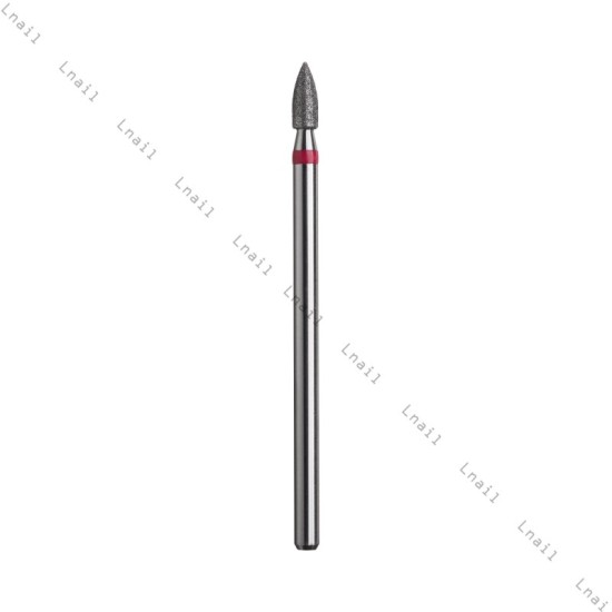 Fresa Diamante Bullet Ø2,3mm Anello Rosso LL 6,0mm