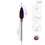 Fresa Fiamma 6,0mm Fine DLC Taglio Longitudinale LL 14,6mm