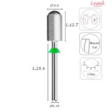 Fresa Cilindro 6,6mm Grossa Taglio Incrociato LL 12,7mm L/R